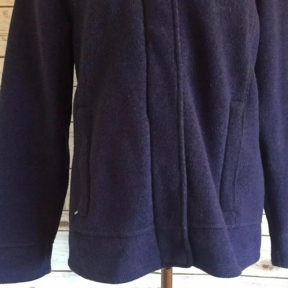 LANDSEND Women Long Sleeve Zip-Up Collared Blue Jacket Size 10/12 M/P - Picture 6 of 12